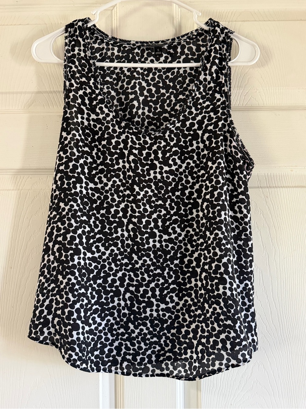 Banana Republic Black and White Dot Print Camisole